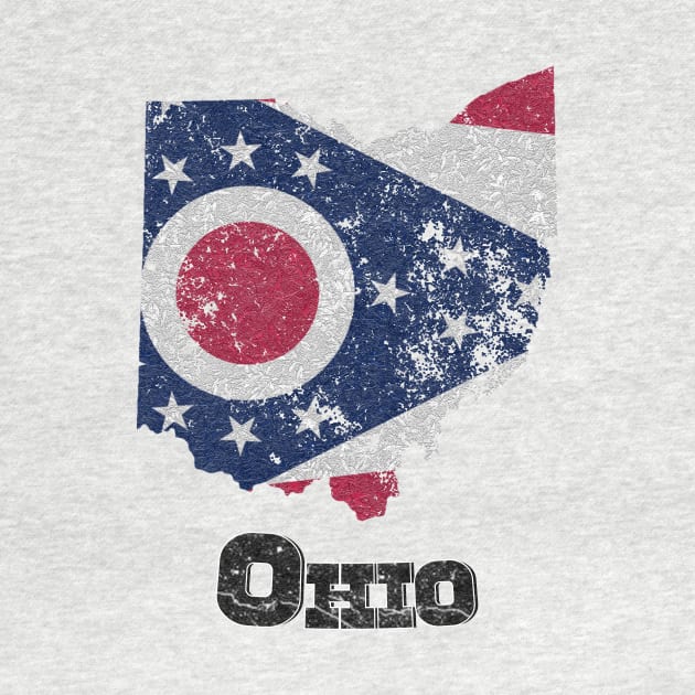 Vintage Ohio State Flag by ElevenGraphics